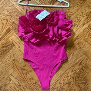 New with tags Zara pink bodysuit